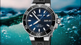 Oris Aquis Date Blue Dial Black Rubber Strap Watch for Men - 0173377304152-0742464EB