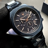 Buy Shop Maserati Stile Chronograph Blue Dial Blue Steel Strap Watch For Men - R8873642008 USA Online