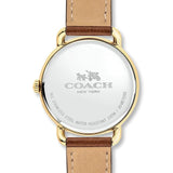 Buy Shop Coach Delancey White Dial Brown Leather Strap Watch for Women - 14502715 USA Online