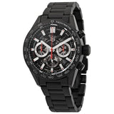 Buy Shop Tag Heuer Carrera Automatic Chronograph Black Dial Black Steel Strap Watch for Men - CBG2090.BH0661 USA Online