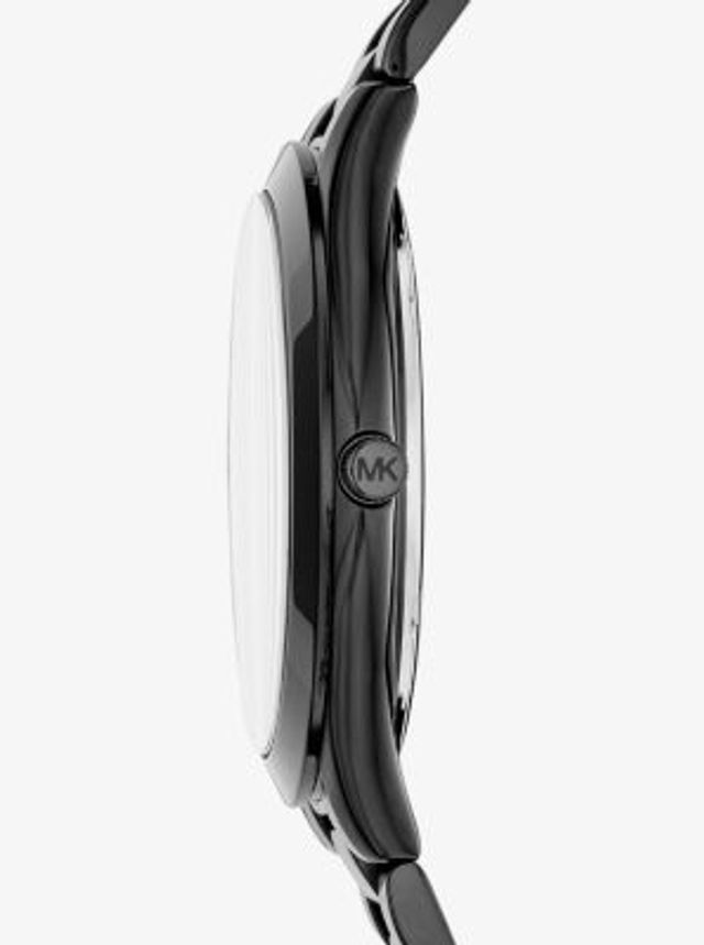 Buy Shop Michael Kors Slim Runway Black Dial Black Steel Strap Watch for Women - MK3589 USA Online