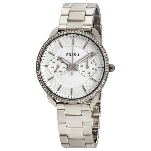 Buy Shop Fossil Tailor White Dial Silver Steel Strap Watch for Women - ES4262 USA Online