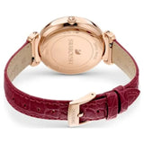 Buy Shop Swarovski Passage Moon Phase Red Dial Red Leather Strap Watch for Women - 5613323 USA Online