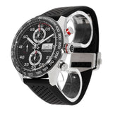 Buy Shop Tag Heuer Carrera Chronograph Black Dial Black Rubber Strap Watch for Men - CBN2A1AA.FT6228 USA Online