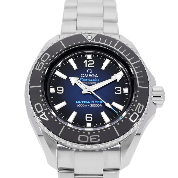 Buy Shop Omega Seamaster Planet Ocean 6000M Co Axial Master Chronometer Blue Dial Silver Steel Strap Watch for Men - 21530462103001 USA Online