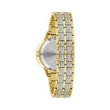 Buy Shop Bulova Crystal Collection Silver Crystal Dial Gold Steel Strap Watch for Women - 98L228 USA Online