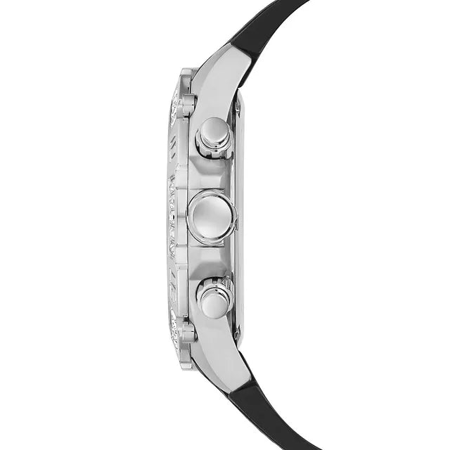 Buy Shop Guess Trophy Multifunction Black Dial Black Rubber Strap Watch for Men - GW0333G1 USA Online