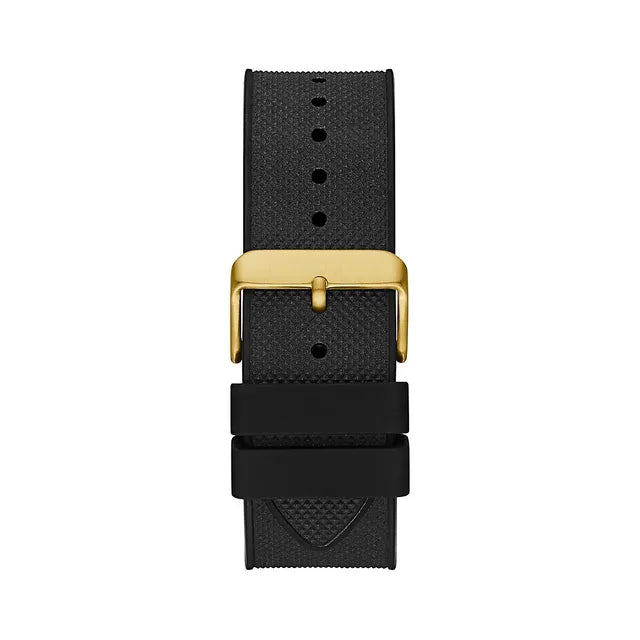 Buy Shop Guess Navigator Chronograph Black Dial Black Rubber Strap Watch for Men - GW0264G3 USA Online