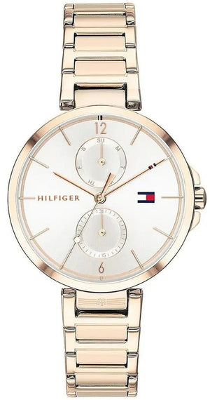 Buy Shop Tommy Hilfiger Angela Quartz White Dial Rose Gold Steel Strap Watch for Women - 1782124 USA Online