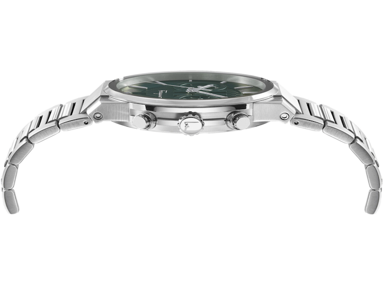 Buy Shop Salvatore Ferragamo Sapphire Chrono Green Dial Silver Steel Strap Watch for Men - SFME00421 USA Online