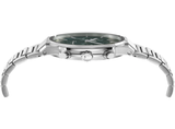 Buy Shop Salvatore Ferragamo Sapphire Chrono Green Dial Silver Steel Strap Watch for Men - SFME00421 USA Online