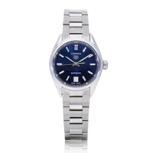 Buy Shop Tag Heuer Carrera Blue Dial Silver Steel Strap Watch for Women - WBN2411.BA0621 USA Online