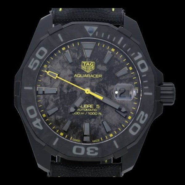 Buy Shop Tag Heuer Aquaracer Carbon Dial Watch for Men - WBD218B.FC6446 USA Online