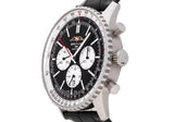 Buy Shop Breitling Navitimer B01 Chronograph 46 Black Dial Black Leather Strap Watch for Men - AB0137211B1P1 USA Online
