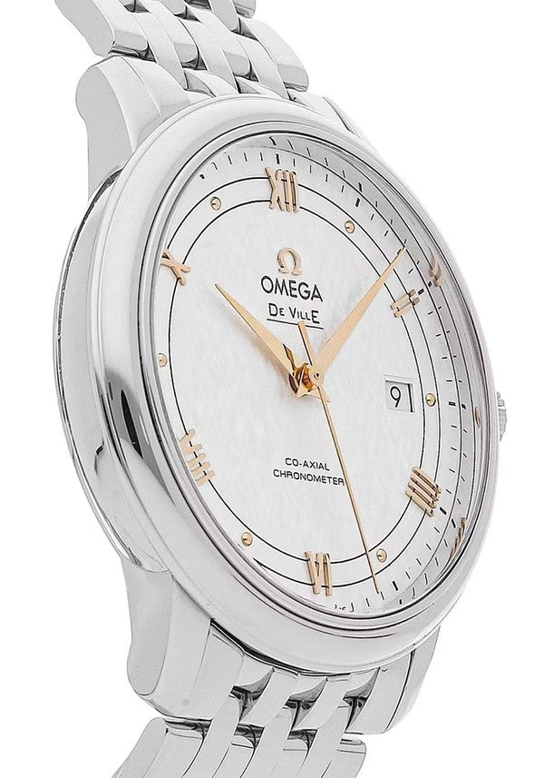 Buy Shop Omega De Ville Prestige Co Axial Silver Dial Silver Steel Strap Watch for Men - 424.10.40.20.02.004 USA Online