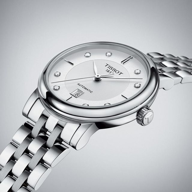 Buy Shop Tissot Le Locle Automatic Lady Silver Dial Silver Steel Strap Watch For Women - T006.207.11.036.00 USA Online