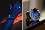 Buy Shop Diesel Mega Chief Chronograph Black Dial Grey Nylon Strap Watch For Men - DZ4523 USA Online