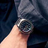 Buy Shop Seiko 5 Sports SKX Series Regatta Timer Retro Blue Dial Silver Steel Strap Watch For Men - SRPK13K1 USA Online