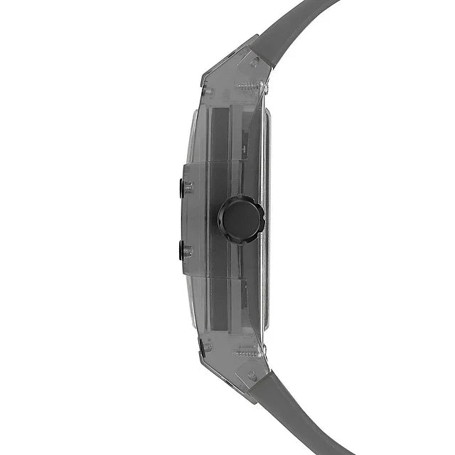 Buy Shop Guess Phoenix Multifunction Black Dial Grey Silicone Strap Watch For Men - GW0203G9 USA Online
