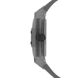 Buy Shop Guess Phoenix Multifunction Black Dial Grey Silicone Strap Watch For Men - GW0203G9 USA Online