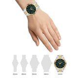 Buy Shop Michael Kors Slim Runway Quartz Green Dial Two Tone Steel Strap Watch for Women - MK9149 USA Online