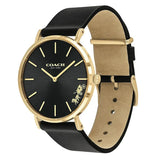 Buy Shop Coach Perry Black Dial Black Leather Strap Watch for Women - 14503333 USA Online
