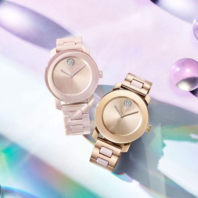 Buy Shop Movado Bold Rose Gold Dial Two Tone Steel Strap Watch for Women - 3600639 USA Online