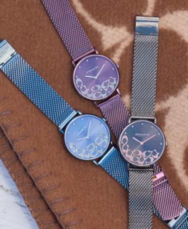Buy Shop Coach Perry Purple Dial Purple Mesh Bracelet Watch for Women - 14503823 USA Online