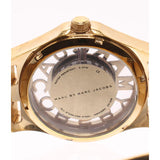 Buy Shop Marc Jacobs Henry Skeleton Gold Dial Gold Steel Strap Watch for Women - MBM3263 USA Online