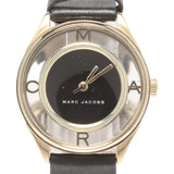 Buy Shop Marc Jacobs Tether Black Dial Black Leather Strap Watch for Women - MBM1376 USA Online
