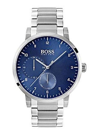 Buy Shop Hugo Boss Oxygen Chronograph Blue Dial Silver Steel Strap Watch for Men - 1513597 USA Online