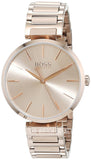 Hugo Boss Allusion Rose Gold Dial Rose Gold Steel Strap Watch For Women - 1502418