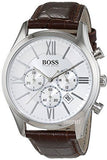 Buy Shop Hugo Boss Attitude White Dial Brown Leather Strap Watch for Men - 1513609 USA Online