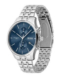 Buy Shop Hugo Boss Jet Blue Dial Silver Steel Strap Watch for Men - 1513384 USA Online