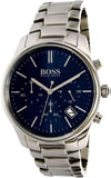 Buy Shop Hugo Boss Commander Blue Dial Silver Steel Strap Watch for Men - 1513434 USA Online
