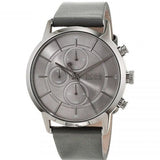 Buy Shop Hugo Boss Architectural Grey Dial Grey Leather Strap Watch for Men - 1513570 USA Online