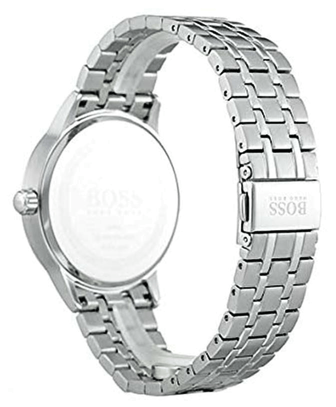 Buy Shop Hugo Boss Officer Black Dial Silver Steel Strap Watch for Men - 1513614 USA Online