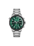 Buy Shop Hugo Boss Globetrotter Green Dial Silver Steel Strap Watch for Men - 1513930 USA Online