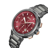 Buy Shop Hugo Boss One Chronograph Red Dial Grey Steel Strap Watch For Men - 1514000 USA Online