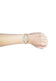 Hugo Boss Flawless White Dial Gold Mesh Bracelet Watch for Women - 1502553