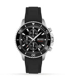 Buy Shop Hugo Boss Admiral Black Dial Black Silicone Strap Watch for Men - 1513912 USA Online