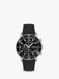 Buy Shop Hugo Boss Admiral Black Dial Black Silicone Strap Watch for Men - 1513912 USA Online