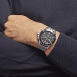 Buy Shop Hugo Boss Admiral Black Dial Silver Mesh Bracelet Watch for Men - 1513904 USA Online