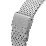 Buy Shop Hugo Boss Admiral Black Dial Silver Mesh Bracelet Watch for Men - 1513904 USA Online