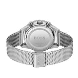 Buy Shop Hugo Boss Admiral Black Dial Silver Mesh Bracelet Watch for Men - 1513904 USA Online