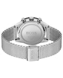 Buy Shop Hugo Boss Admiral Black Dial Silver Mesh Bracelet Watch for Men - 1513904 USA Online