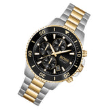 Buy Shop Hugo Boss Admiral Black Dial Two Tone Steel Strap Watch for Men - 1513908 USA Online