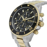 Buy Shop Hugo Boss Admiral Black Dial Two Tone Steel Strap Watch for Men - 1513908 USA Online