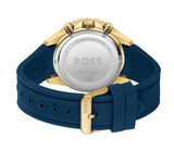 Buy Shop Hugo Boss Admiral Blue Dial Blue Rubber SIlicon Strap Watch for Men - 1513965 USA Online