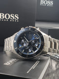 Buy Shop Hugo Boss Admiral Blue Dial Silver Steel Strap Watch for Men - 1513907 USA Online